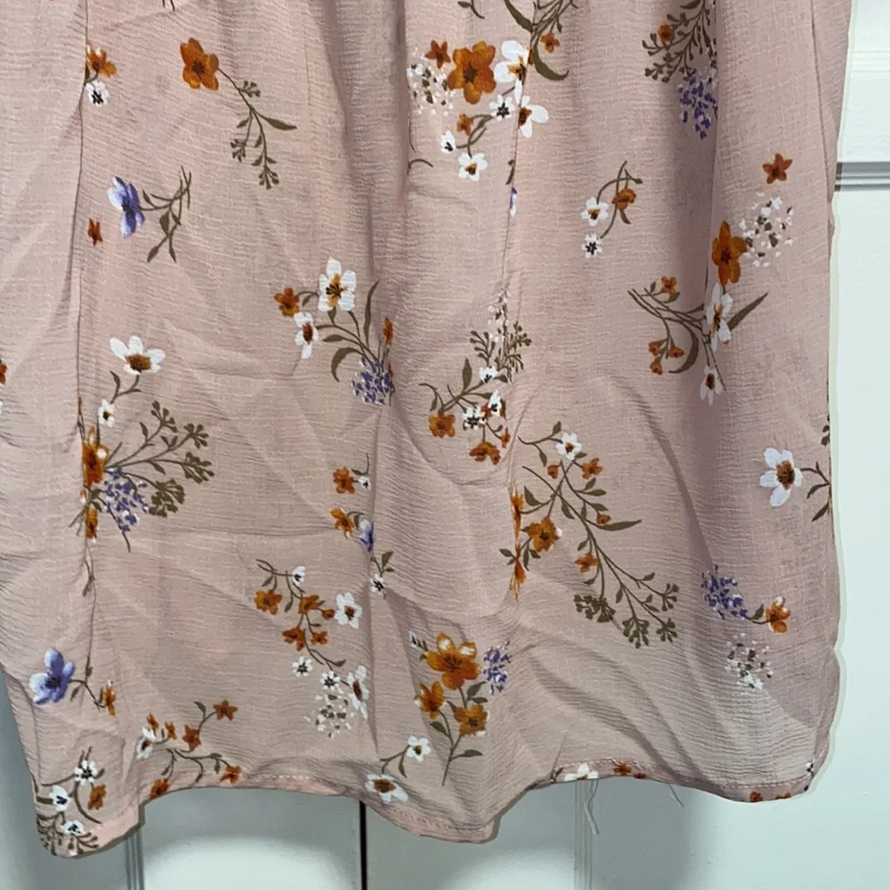 Kontrol Large Peach Floral Print Off Shoulder Blouse - Picture 5 of 11